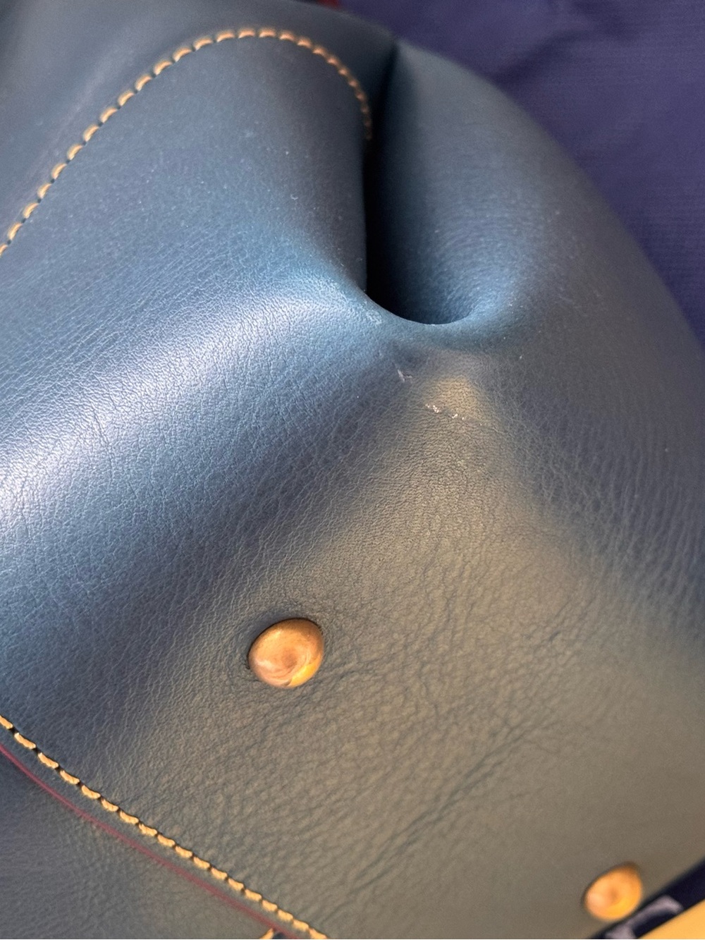 Dooney and Bourke Satchel 38 in Denim - Picture 5 of 9